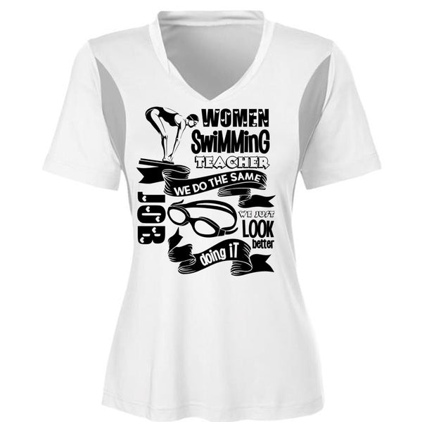 Women Swimming Teacher T Shirt, I Love Swimming T Shirt, Awesome T-Shirts