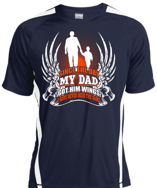 Since The Day My Dad Got Him Wings T Shirt, Being A Papa T Shirt, Cool Shirt