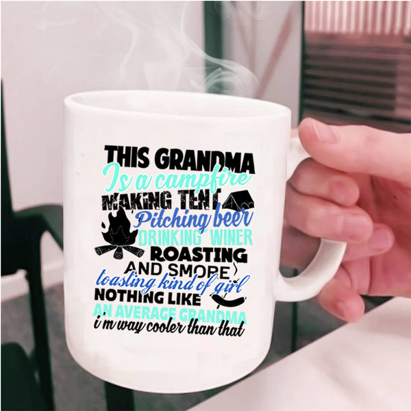 Cool Grandpa Coffee Mug, This Grandma Is A Campfire Cup