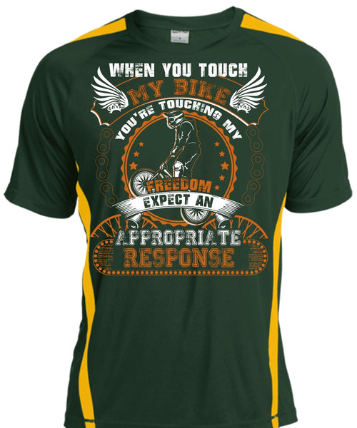 You Touch My Bike T Shirt, My Freedom T Shirt, Cool Shirt