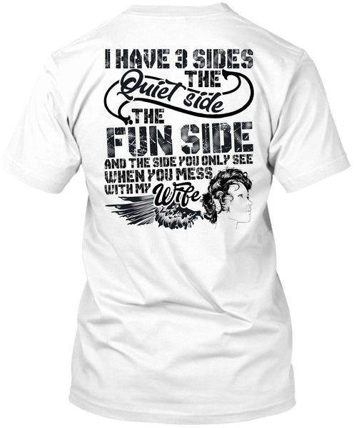 A black t-shirt with the shopify logo