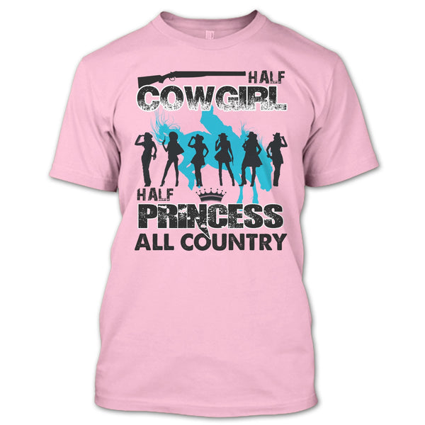 Half Cowgirl T Shirt, All Country T Shirt
