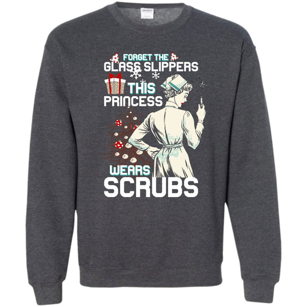 This Princess Wears Scrubs T Shirt, Coolest Nurse Merry Christmas Sweatshirt