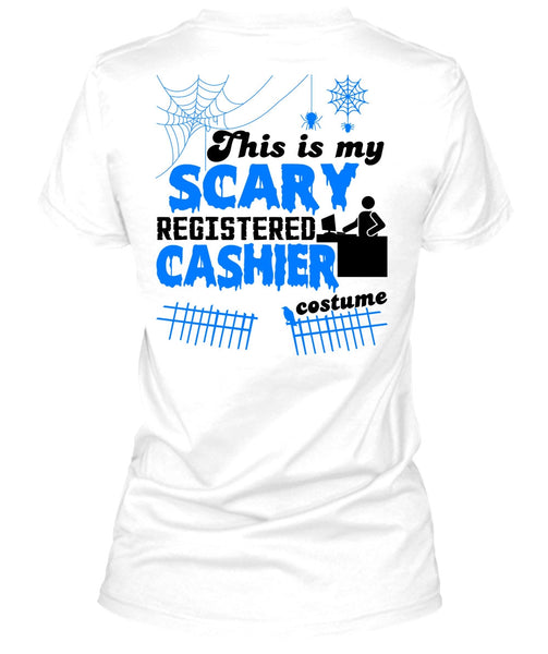 This Is My Scary Registered Cashier Costume T Shirt, Wait For Halloween T Shirt