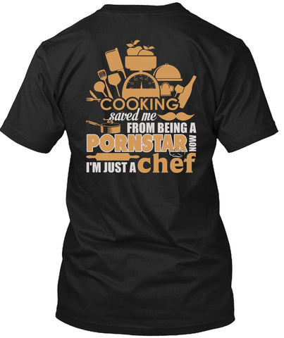 A black t-shirt with the shopify logo