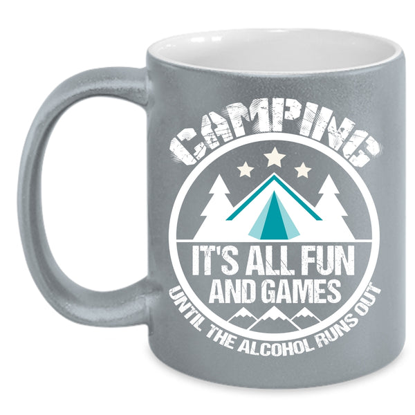 Camping Coffee Mug, It's All Fun And Games Coffee Cup