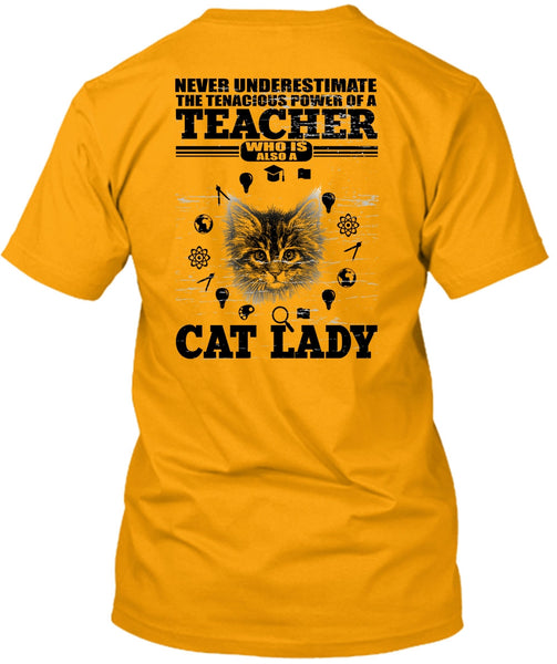Power Of A Teacher T Shirt, I Love Cat T Shirt