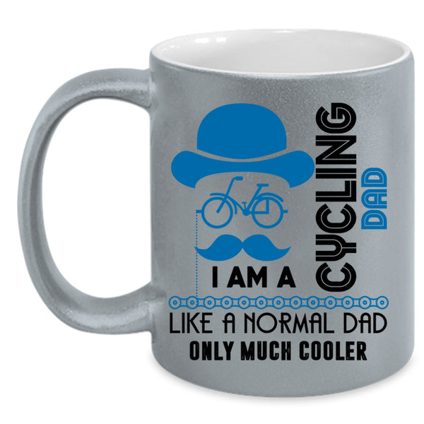 Cool Dad Coffee Mug, I Am A Cycling Dad Accent Mug