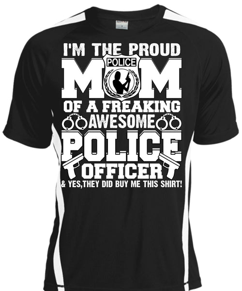 A black t-shirt with the shopify logo