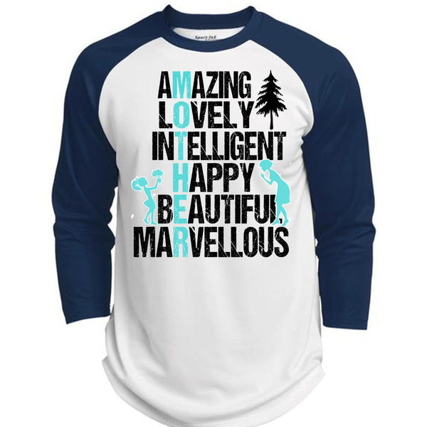 Amazing Lovely Intelligent Happy T Shirt, I Love Mom T Shirt, Awesome T-Shirts  (Polyester Game Baseball Jersey)