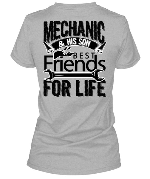 Mechanic And His Son Best Friends For Life T Shirt, I Love Mechanic T Shirt