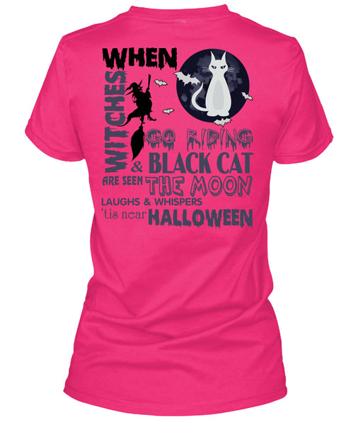 Go Riding And Black Cat Are Seen The Moon T Shirt, I Love You Pumpkin T Shirt