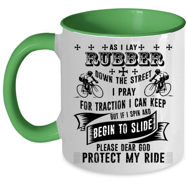 Cool Gift For My Son Coffee Mug, Protect My Ride Accent Mug