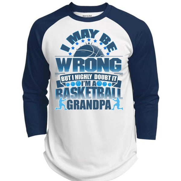 I'm A Basketball Grandpa T Shirt, I Love Basketball T Shirt, Awesome T-Shirts  (Polyester Game Baseball Jersey)