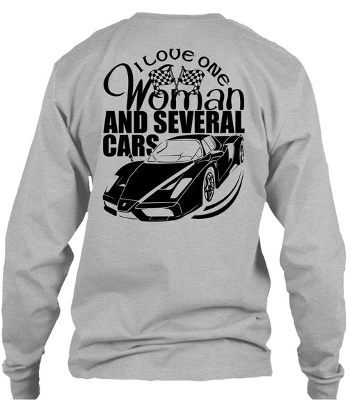 I Love One Woman And Several Cars T Shirt, I Love Car T Shirt