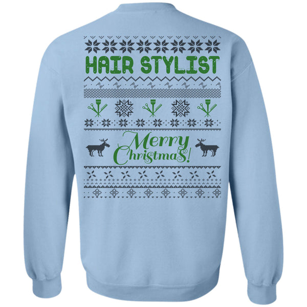 I Love Hair Stylist T Shirt, Hair Stylist Merry Christmas Sweatshirt