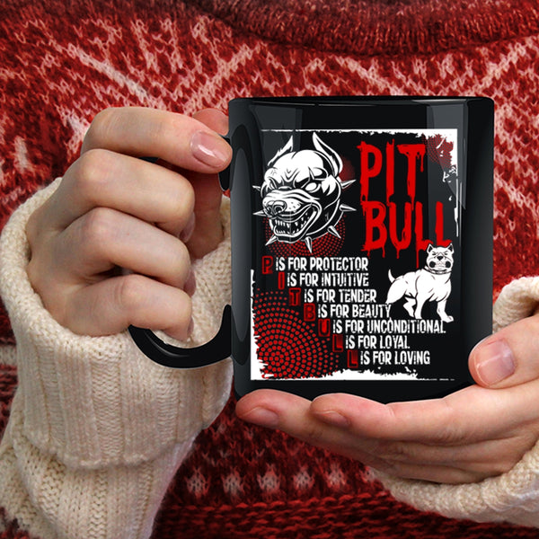 Pit Bull Coffee Mug, Cool Gift For Pit Bull Lovers Coffee Cup