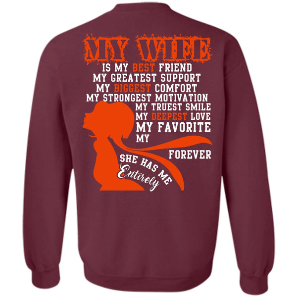 My Biggest Comfort T Shirt, I Love Wife Sweatshirt