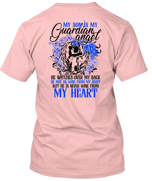 My Son Is My Guardian Angel T Shirt, I Love Son T Shirt