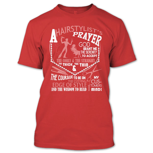A Hair Stylist's Prayer T Shirt, Hair Stylist's Prayer T Shirt