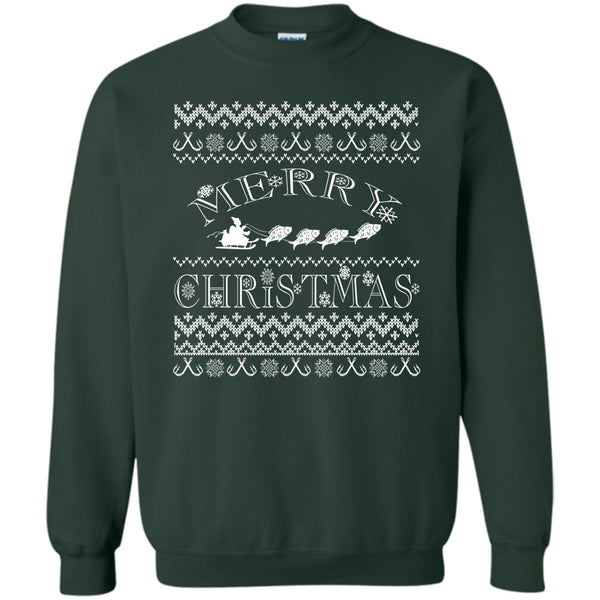 Coolest Fishing T Shirt, Merry Christmas Gift Sweatshirt