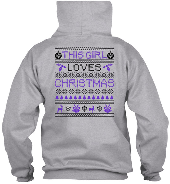 This Girl Loves Christmas T Shirt, Noel Christmas T Shirt