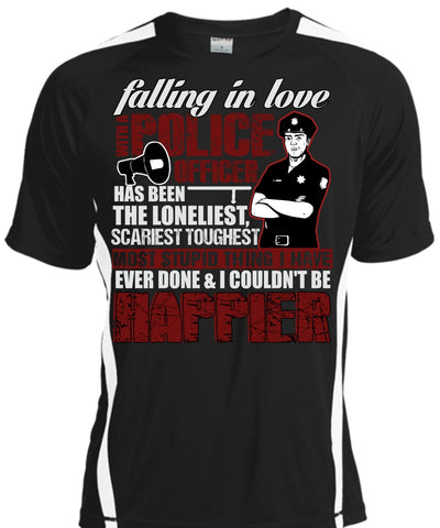 A black t-shirt with the shopify logo