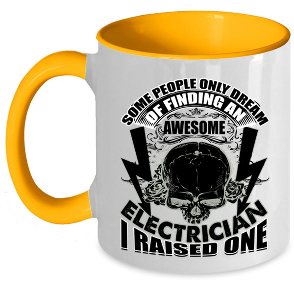 I Raise An Electrician Coffee Mug, Finding An Awesome Electrician Accent Mug