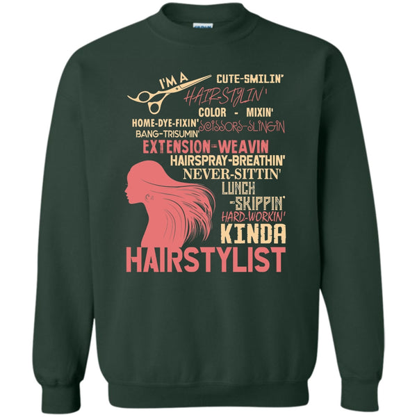 Hair-Styling T Shirt, Coolest Hair Stylist Sweatshirt