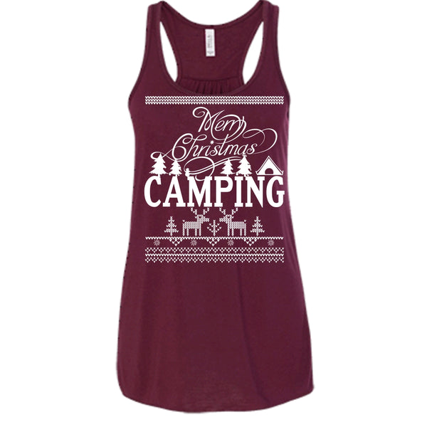 Merry Christmas Camping T Shirt, Coolest Camper Tank Top