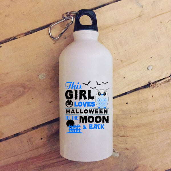 This Girl Loves Halloween 20 oz Stainless Steel Bottle,Gift For My Daughter Outdoor Sports Water Bottle