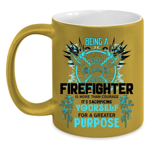 Cute Firefighter Coffee Mug, Being A Firefighter Accent Mug