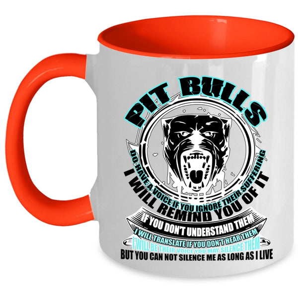 Cool Gift For Pitbull Owner Coffee Mug, Pit Bulls Accent Mug