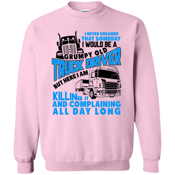 I'm A Trucker T Shirt, Grumpy Old Truck Driver Sweatshirt