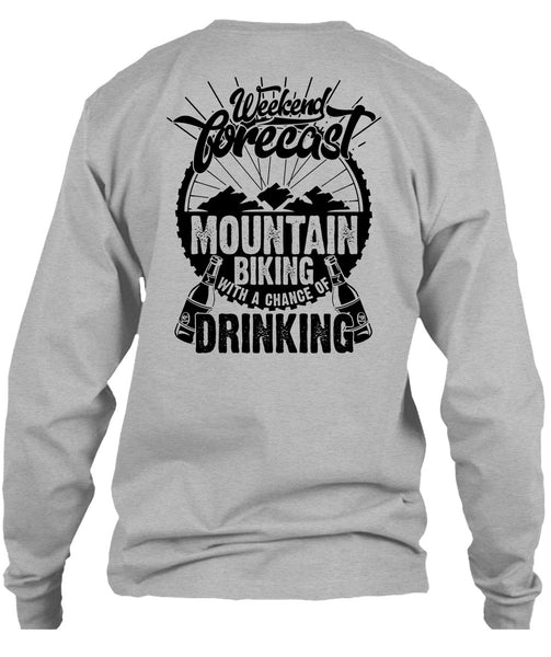 Weekend Forecast Mountain Biking T Shirt, I Love Hiking T Shirt