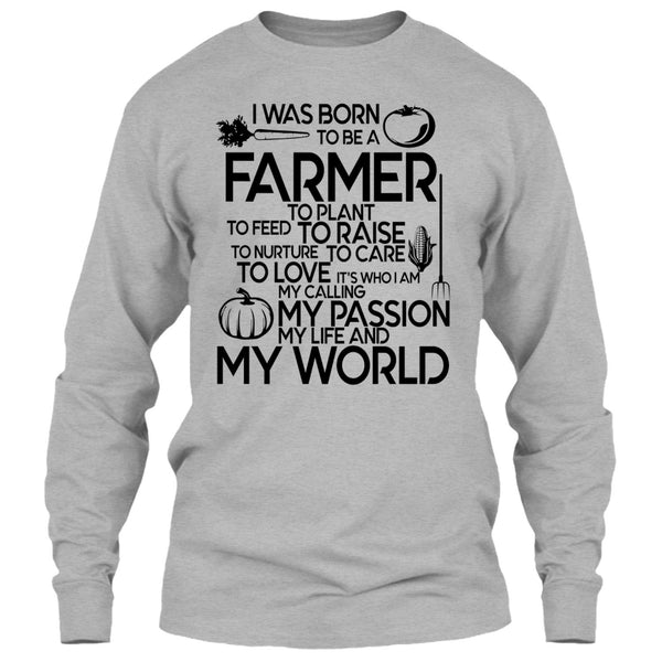 I Was Born To Be A Farmer T Shirt, I'm A Farmer T Shirt