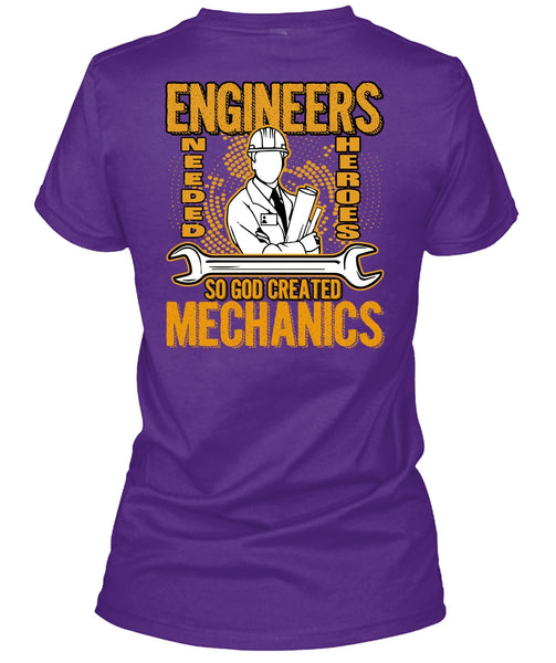 God Created Mechanics T Shirt, I Love Mechanic T Shirt