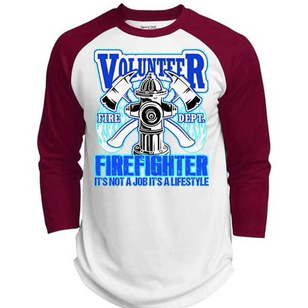 Volunteer Firefighter T Shirt, I Love Firefighter T Shirt, Awesome T-Shirts  (Polyester Game Baseball Jersey)