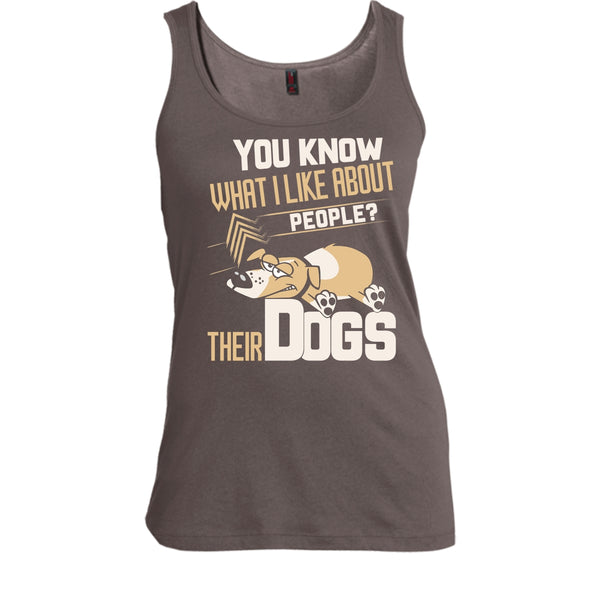 You Know what I Like About People T Shirt, Their Dogs T Shirt, Cool T Shirt