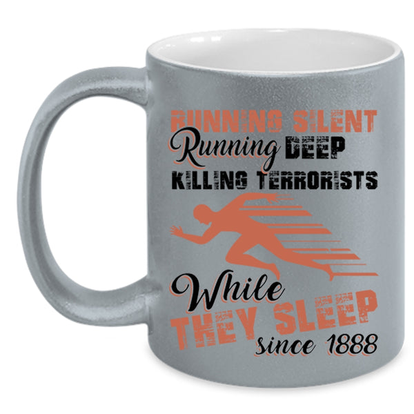 Running Deep Coffee Mug, Running Silent Accent Mug