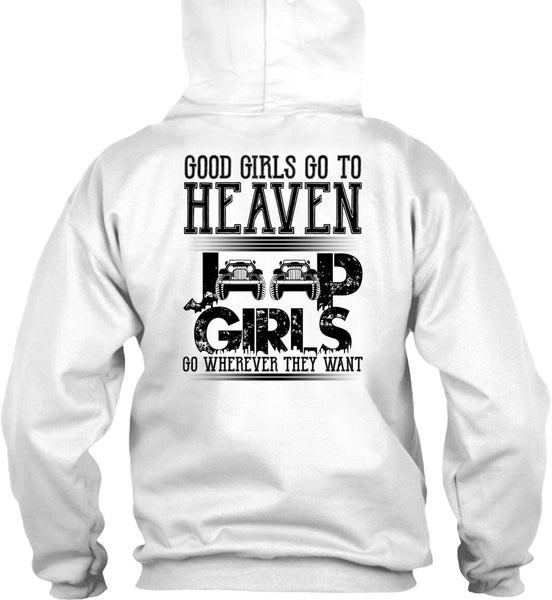 Good Girls Go To Heaven Jeep Girls T Shirt, I Love Jeep T Shirt