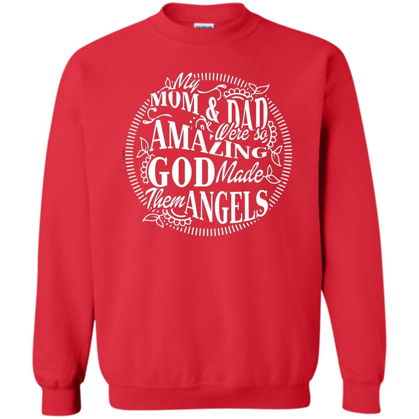 God Made Them Angels T Shirt, Coolest Mom And Dad Sweatshirt