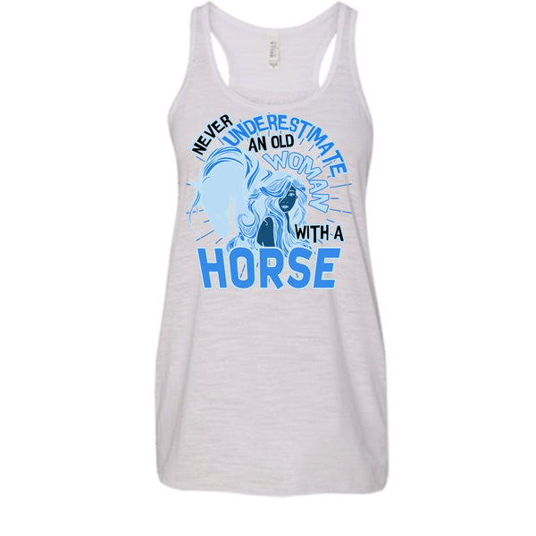 Never Underestimate T Shirt, Coolest Equestrian Tank Top