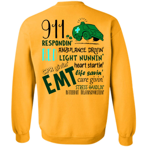 Being A Doctor T Shirt, EMT Heart Starting Life Saving Sweatshirt