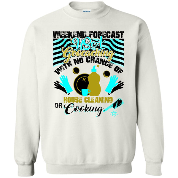 USA Geocaching T Shirt, Weekend Forecast USA Geocaching Sweatshirt