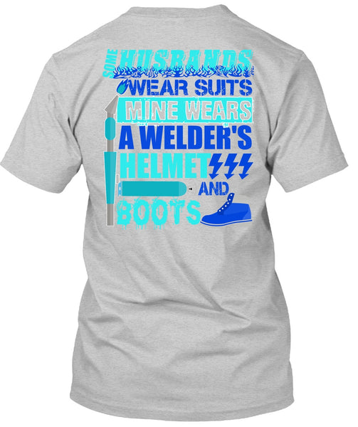 Some Husbands Wear Suits T Shirt, I Love Wife T Shirt