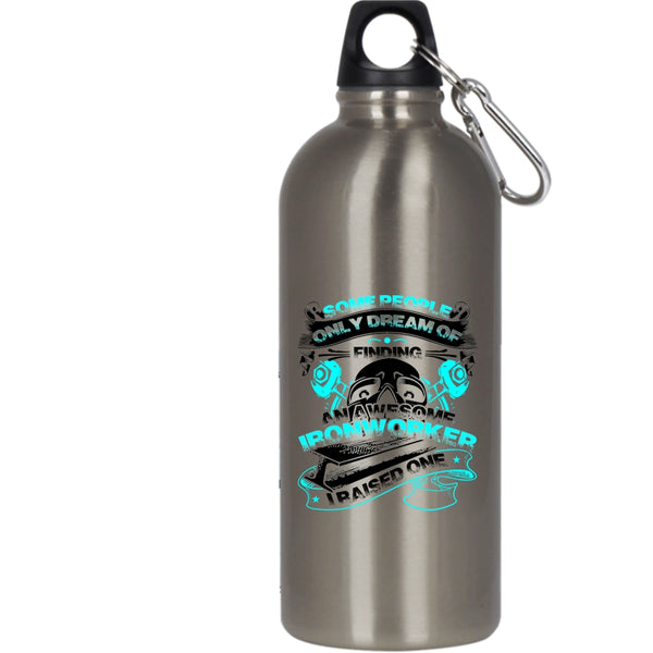 Finding An Awesome Ironworker 20 oz Stainless Steel Bottle,I Raise An Ironworker Outdoor Sports Water Bottle