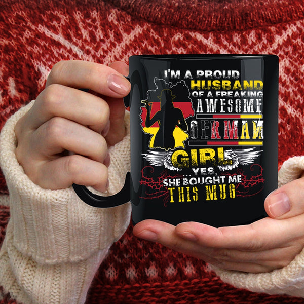 I'm A Proud Husband Of A German Girl Coffee Mug, Married Coffee Cup