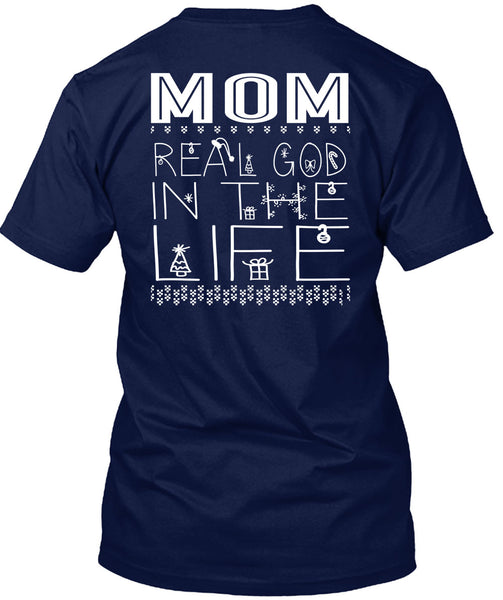 Mom Real God In The Life T Shirt, This Girl Loves Christmas T Shirt