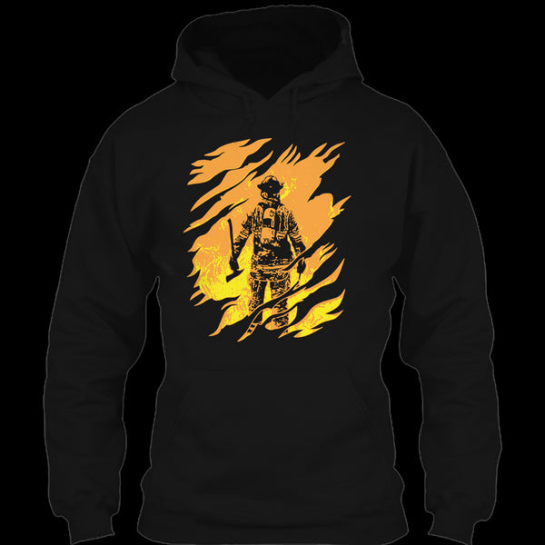 A black t-shirt with the shopify logo